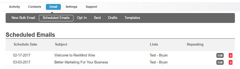Email Marketing Platform - RenMind Wire