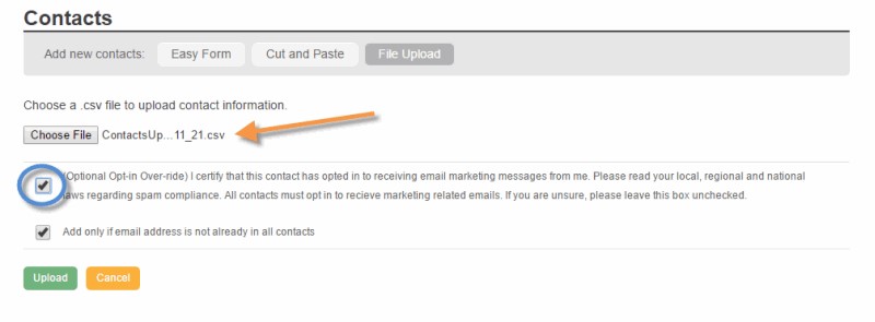 Uploading Contacts into RenMind Wire