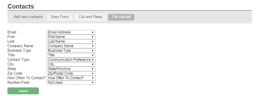 Uploading Contacts into RenMind Wire