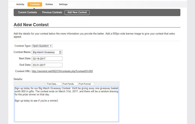 RenMind Wire Giveaway and Contest App